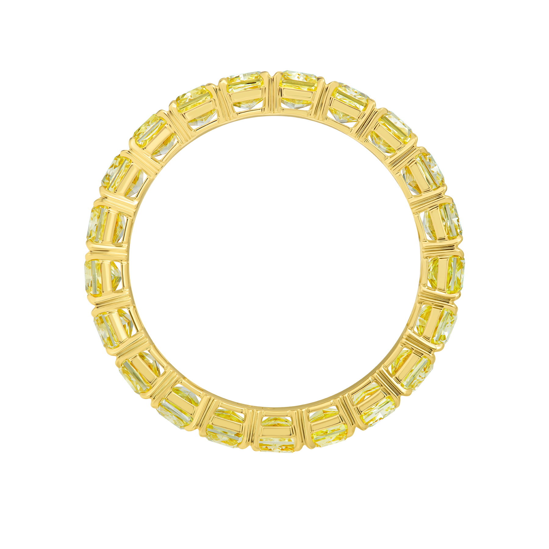 Кольцо с желтыми бриллиантами, желтое золото