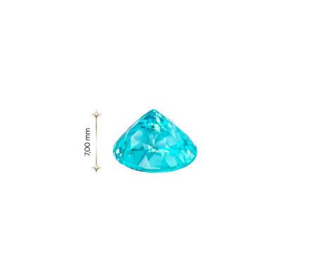 Турмалин Параиба, Овал, 3,43ct 4