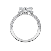 Кольцо с бриллиантами, белое золото