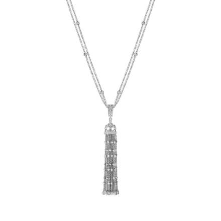 Подвес с бриллиантами, белое золото