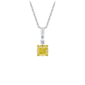 Колье с бриллиантами, белое золото