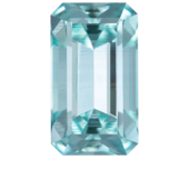 Аквамарин, Изумрудная огранка, 27,60 ct
