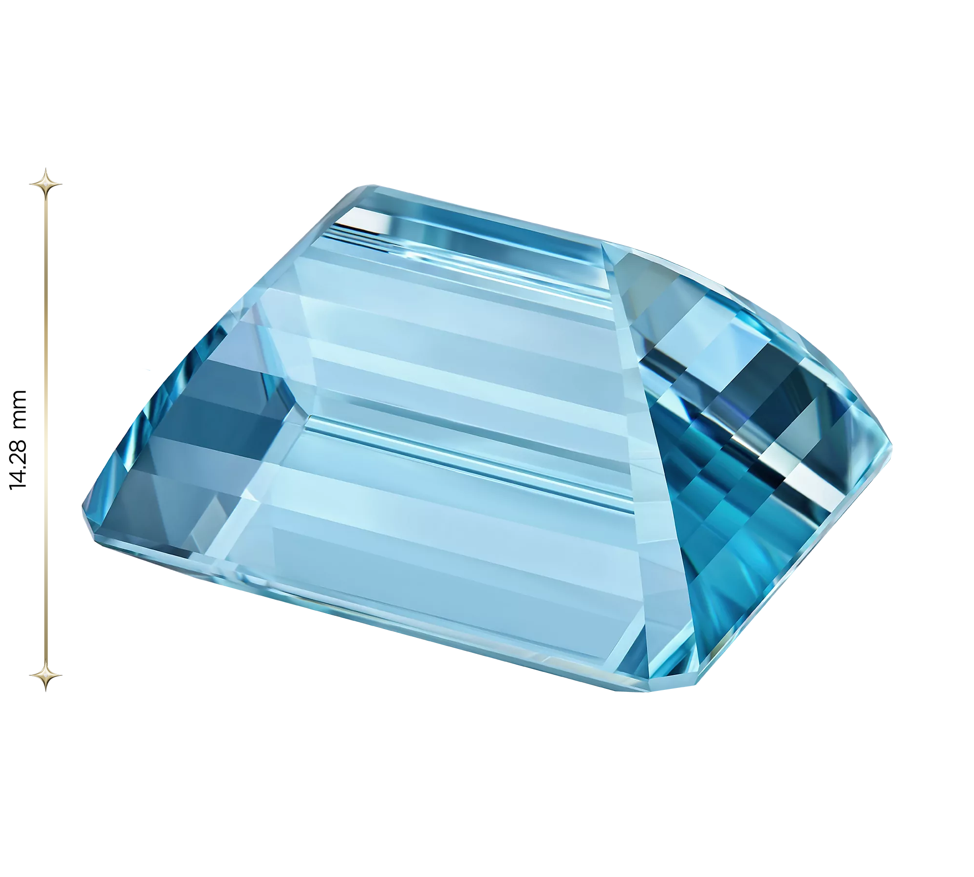 Аквамарин, Октагон, 51,71ct