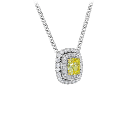 Колье с бриллиантами, белое золото 2