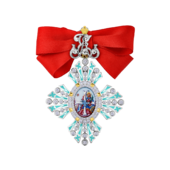 Брошь с бриллиантами, белое золото