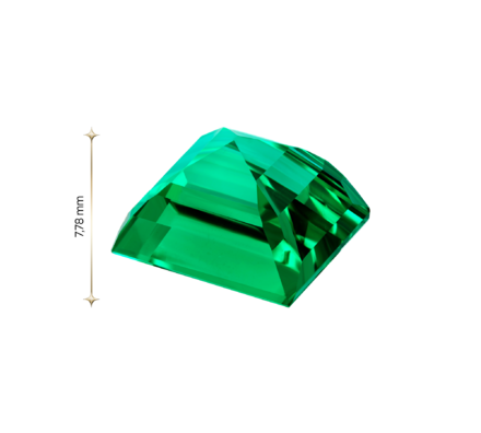 Изумруд, Zambia, Квадрат, 7,52ct 4