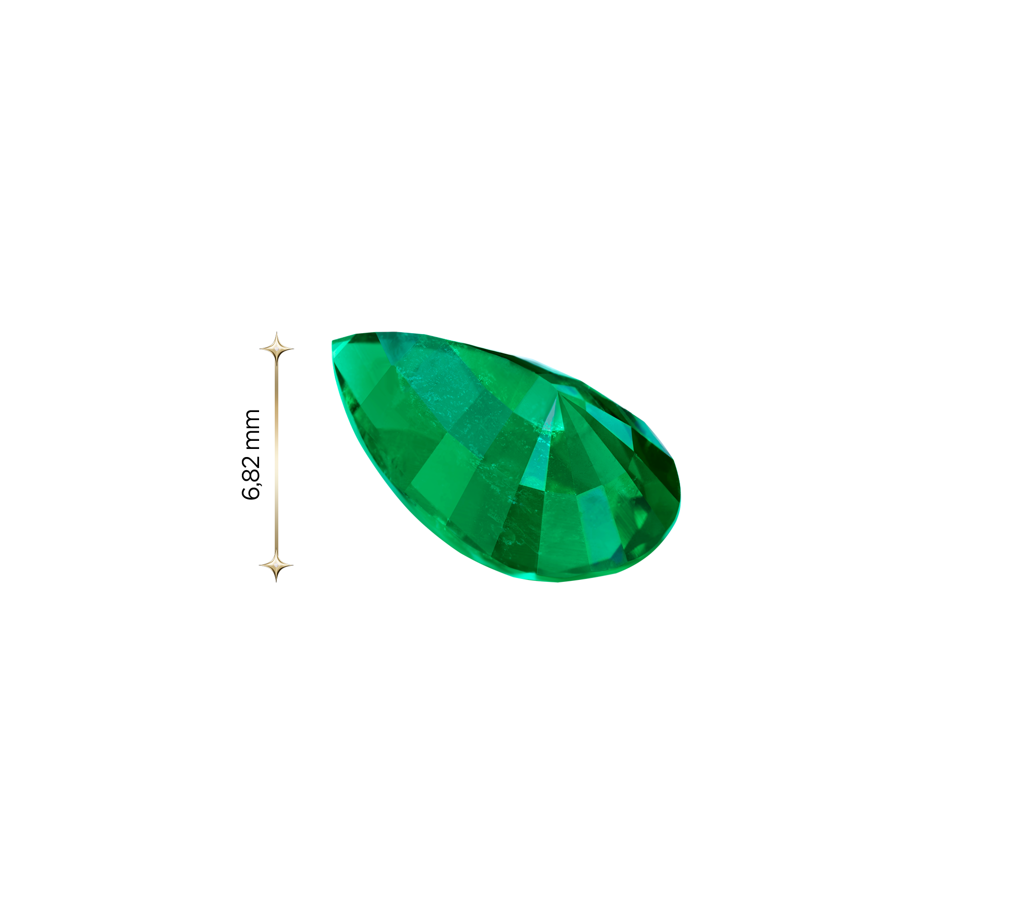 Изумруд, Zambia,Груша, 4,60ct