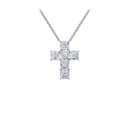 Колье с бриллиантами, белое золото