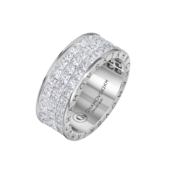 Кольцо с бриллиантами, белое золото