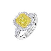 Кольцо с бриллиантами, белое золото