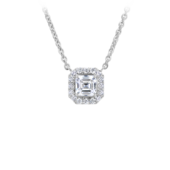 Колье с бриллиантами, белое золото