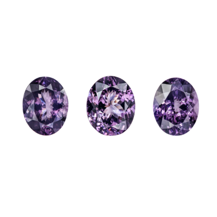 Сет из трех шпинелей, Овал, 16,41 ct 1